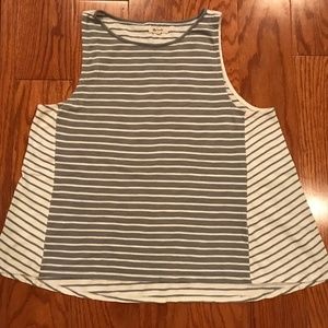 Madewell gray forward seam tank